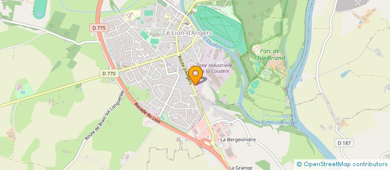 localisation de l'entreprise CRASNIER MENUISERIE  LE LION D'ANGERS