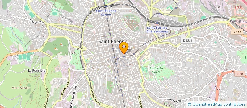 localisation de l'entreprise CRASY  SAINT-ETIENNE
