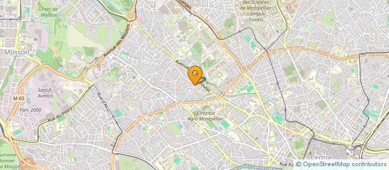 localisation de l'entreprise CRATAEGUS PAYSAGES D ICI à MONTPELLIER