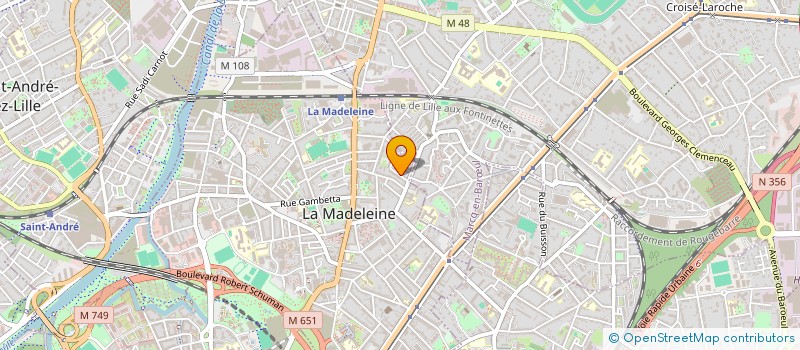 localisation de l'entreprise CRAVACHE à LA MADELEINE
