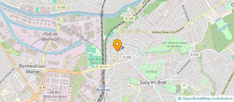 localisation de l'entreprise CRAVEN 4  SUCY-EN-BRIE