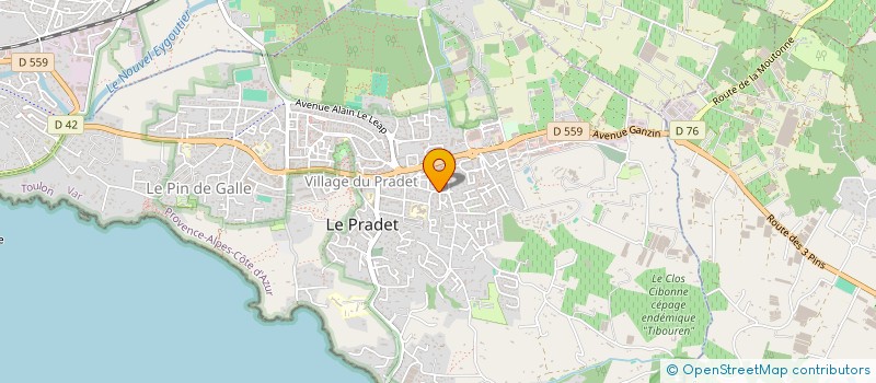localisation de l'entreprise CRAWEN à LE PRADET