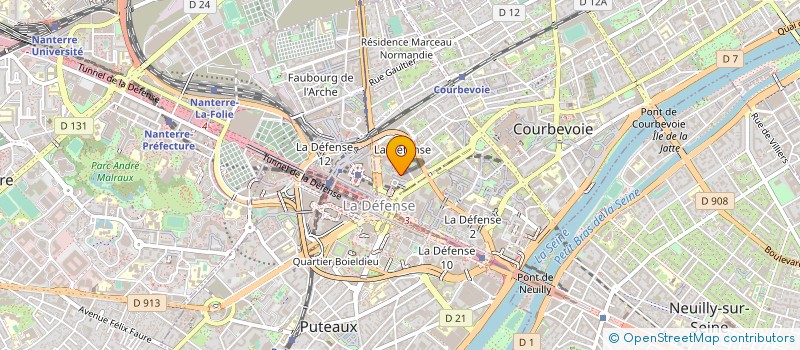 localisation de l'entreprise CRAY VALLEY SA à COURBEVOIE