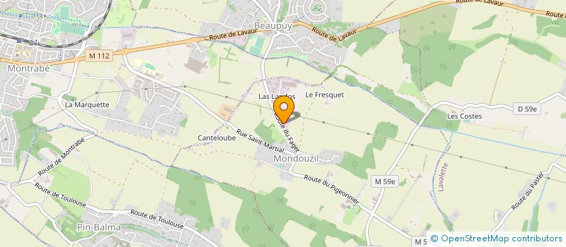 localisation de l'entreprise CRAYSSAC AMENAGEMENT à MONDOUZIL