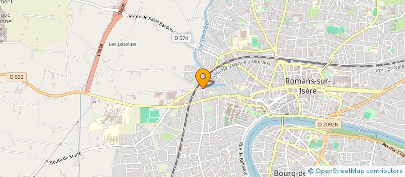 localisation de l'entreprise CRAZY CHICKS  ROMANS-SUR-ISERE