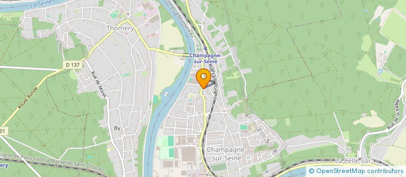 localisation de l'entreprise CRAZY DOG  CHAMPAGNE-SUR-SEINE