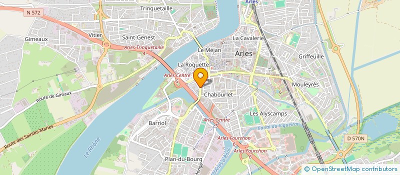localisation de l'entreprise CRAZY FOOD à ARLES