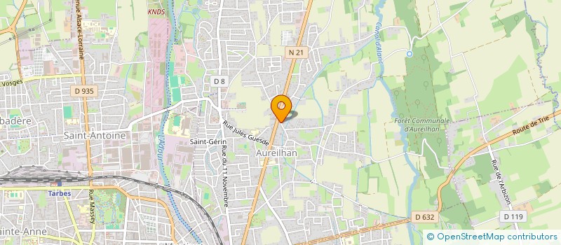 localisation de l'entreprise CRAZY HAMMER  AUREILHAN