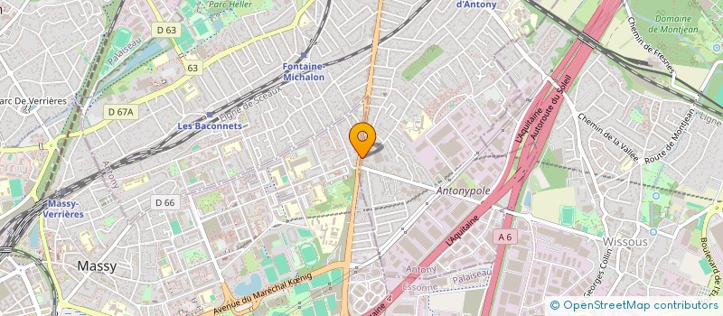 localisation de l'entreprise CRAZY JET à ANTONY