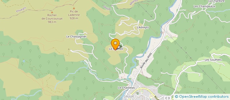 localisation de l'entreprise CRAZY PEAS  JAUJAC