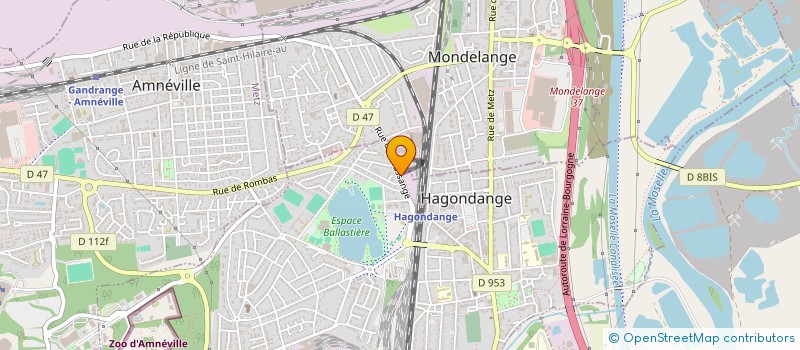 localisation de l'entreprise CRAZY RIDERS  HAGONDANGE