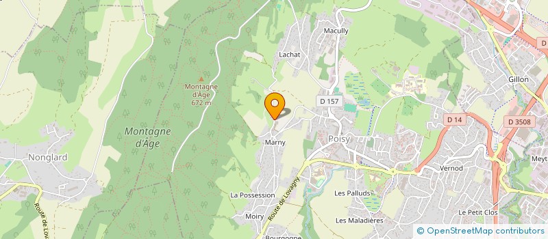 localisation de l'entreprise CRAZY TREES  POISY