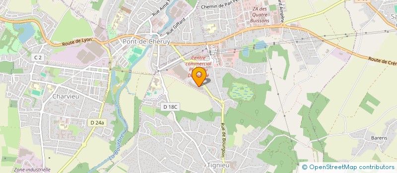 localisation de l'entreprise CRAZYFETE à TIGNIEU-JAMEYZIEU