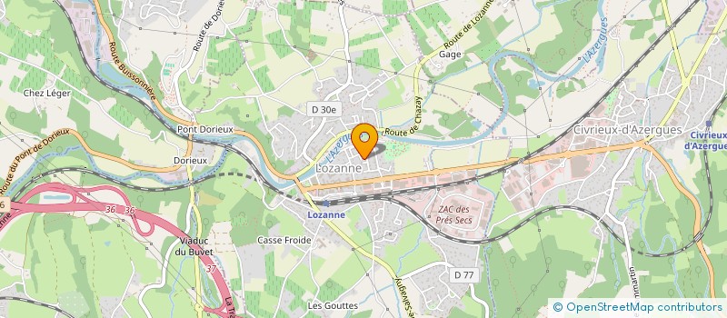 localisation de l'entreprise CRAZYMAG LOZANNE  LOZANNE