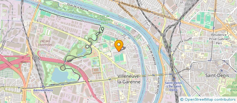 localisation de l'entreprise CRB  VILLENEUVE-LA-GARENNE