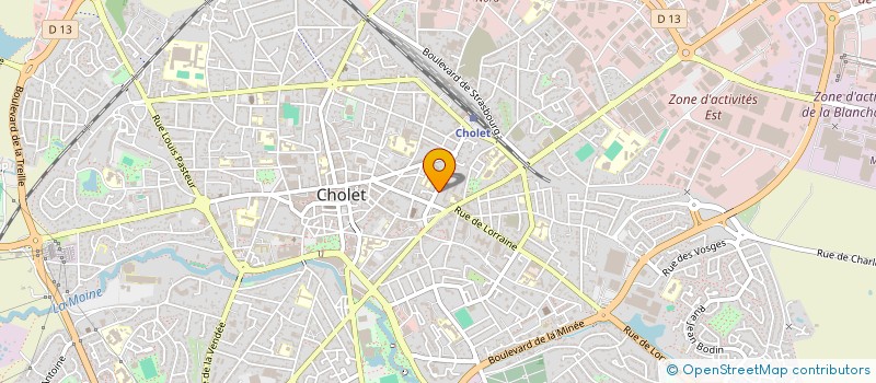 localisation de l'entreprise CRB à CHOLET