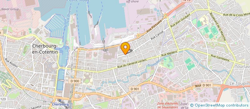 localisation de l'entreprise CRB  CHERBOURG-EN-COTENTIN