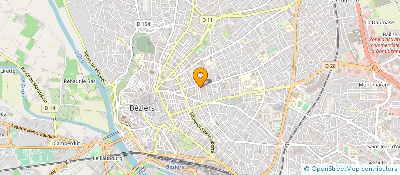 localisation de l'entreprise CRB  BEZIERS