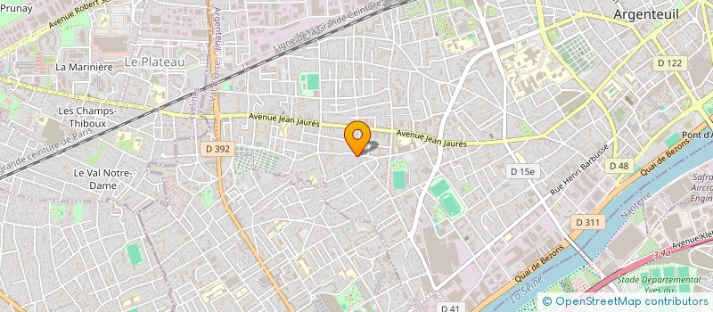 localisation de l'entreprise CRB CONSTRUCTION  ARGENTEUIL