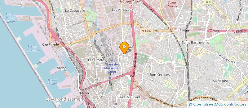 localisation de l'entreprise CRB CONSTRUCTION RENOVATION BATIMENT à MARSEILLE
