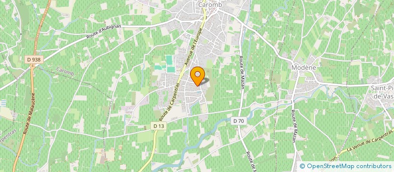 localisation de l'entreprise CRB EXPLOITATION  CAROMB