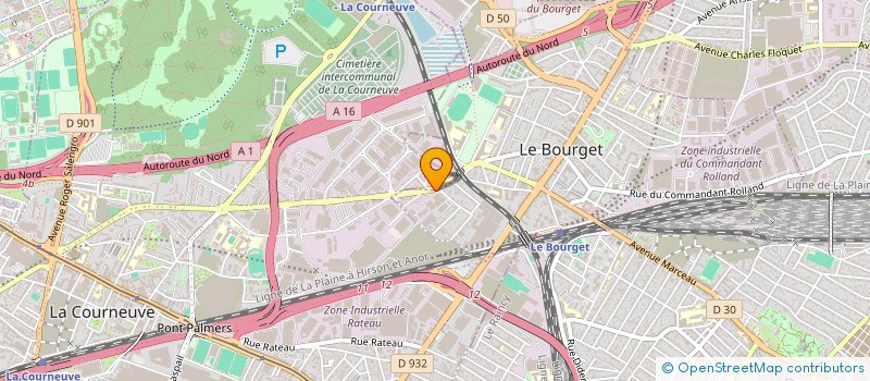localisation de l'entreprise CRB-NEGOCE à LE BOURGET