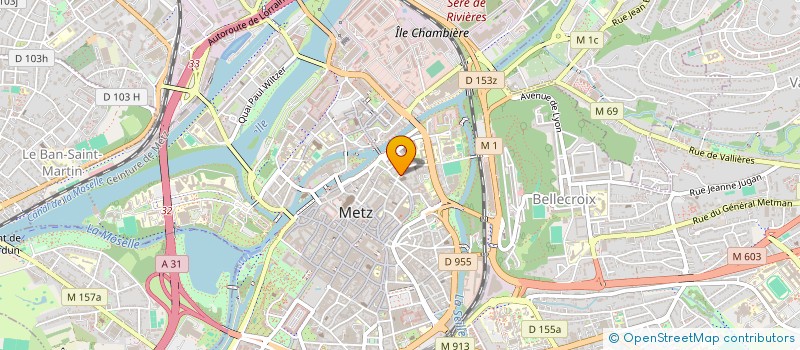 localisation de l'entreprise CRBG à METZ