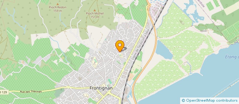 localisation de l'entreprise CRBH à FRONTIGNAN