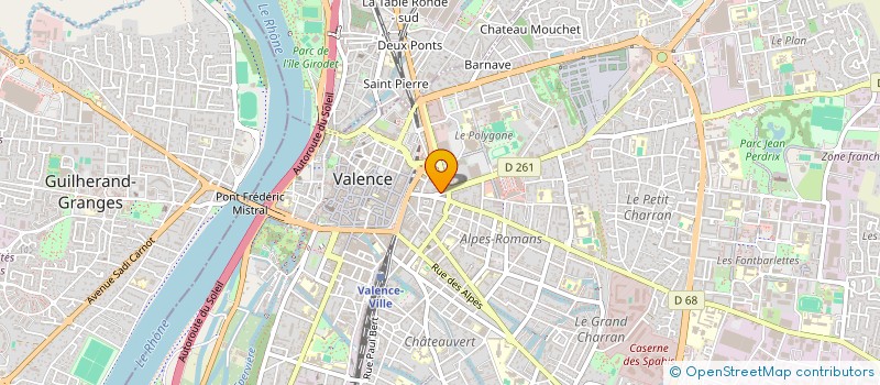 localisation de l'entreprise CRBH VALENCE  VALENCE