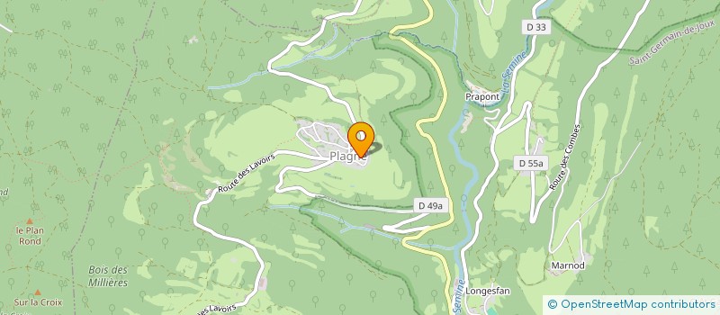 localisation de l'entreprise CRBO à PLAGNE