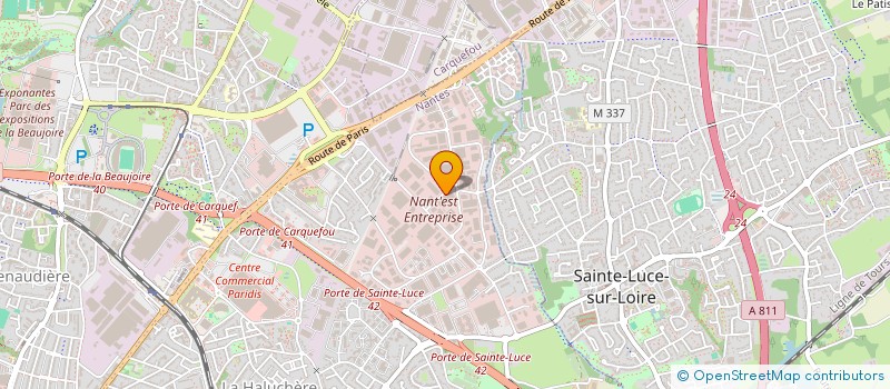 localisation de l'entreprise CRBO - CENTRE REGIONAL DES BATIMENTS DE L'OUEST à NANTES