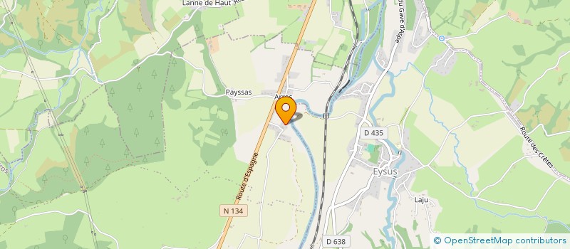 localisation de l'entreprise CRBTP CONST RENOV BAT TRAV PUB à ASASP-ARROS