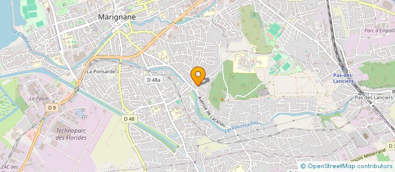 localisation de l'entreprise CRC  MARIGNANE