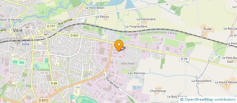 localisation de l'entreprise CRC  VITRE