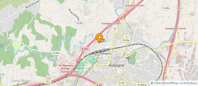 localisation de l'entreprise CRC ASSOCIES  AUBAGNE