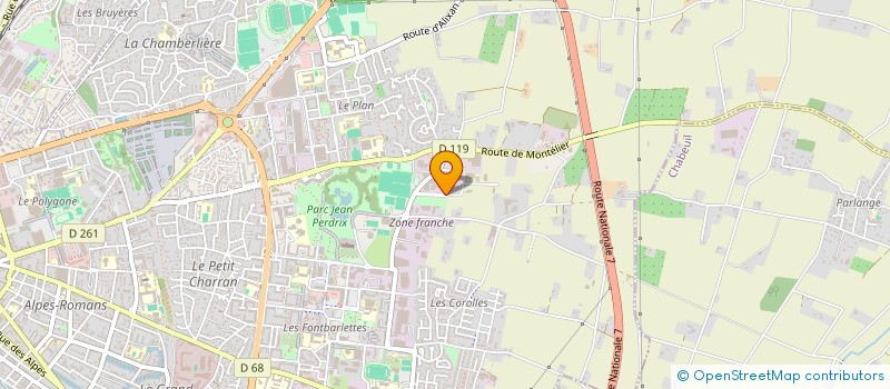 localisation de l'entreprise CRC AUTO 1 à VALENCE