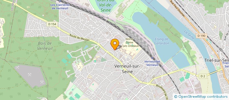 localisation de l'entreprise CRC CUISINES  VERNEUIL-SUR-SEINE