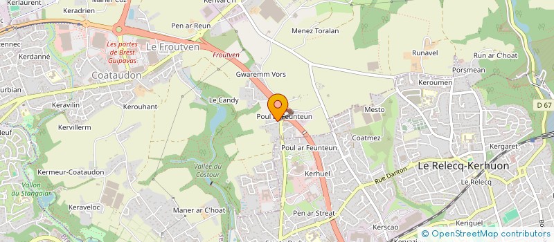 localisation de l'entreprise CRC-EVANS FRANCE à GUIPAVAS