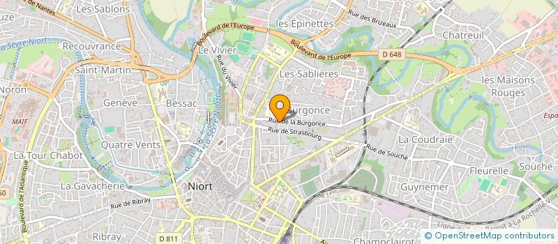localisation de l'entreprise CRC HOLDING à NIORT