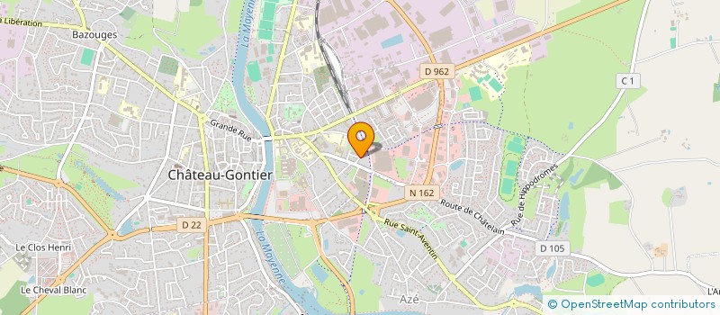 localisation de l'entreprise CRC IMMOBILIER  CHATEAU-GONTIER-SUR-MAYENNE