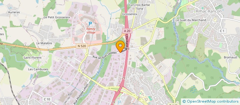 localisation de l'entreprise CRC LOGISTIQUE à LIMOGES