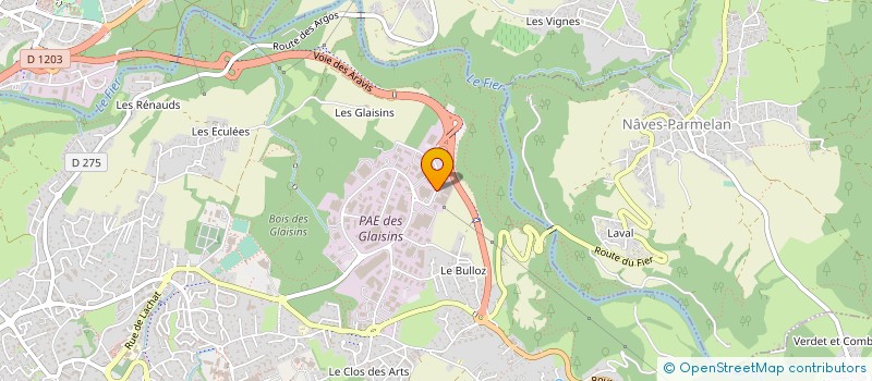 localisation de l'entreprise CRCAM DES SAVOIE à ANNECY