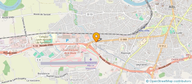 localisation de l'entreprise CRCAM NORD MIDI-PYRENEES  ALBI