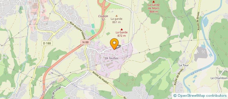 localisation de l'entreprise CRCH BY TB  LE PUY EN VELAY