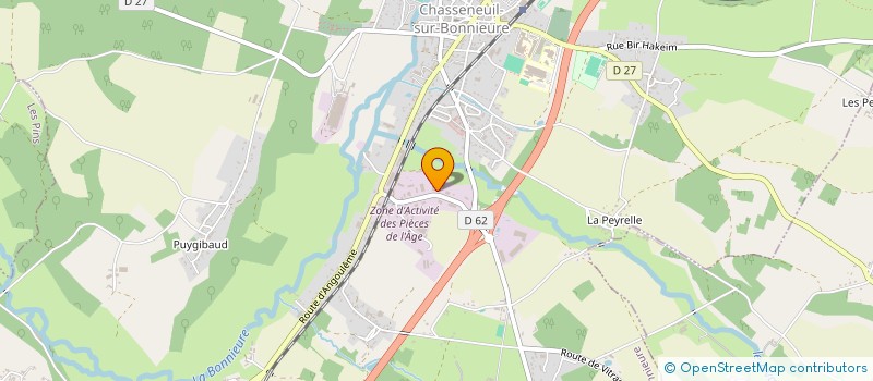 localisation de l'entreprise CRCH-POUGEARD  CHASSENEUIL-SUR-BONNIEURE