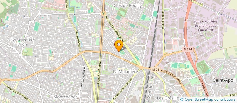 localisation de l'entreprise CRCP à DIJON