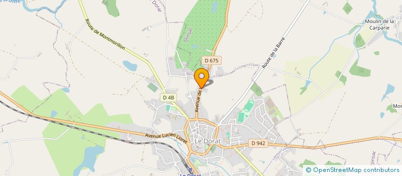 localisation de l'entreprise CRCP  LE DORAT