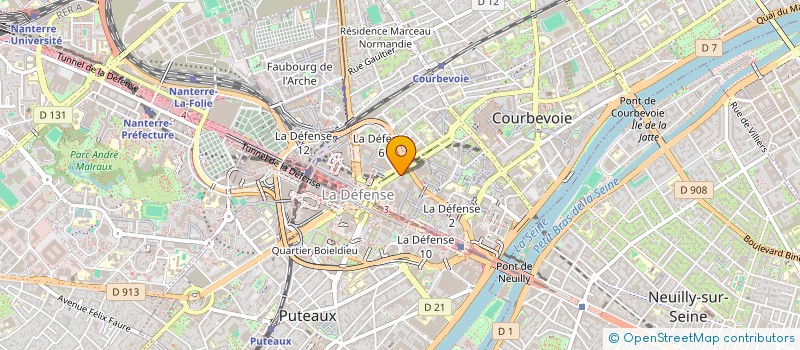 localisation de l'entreprise CRCP ENGHIEN CHAUFFAGE à COURBEVOIE