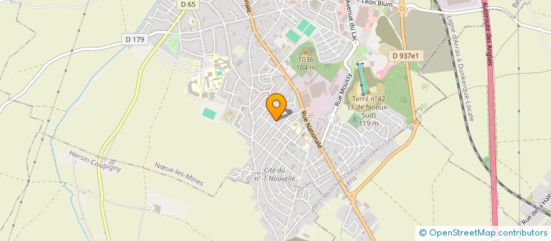 localisation de l'entreprise CRD  NOEUX LES MINES