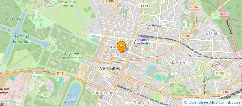 localisation de l'entreprise CRD CONSTRUCTION à VERSAILLES